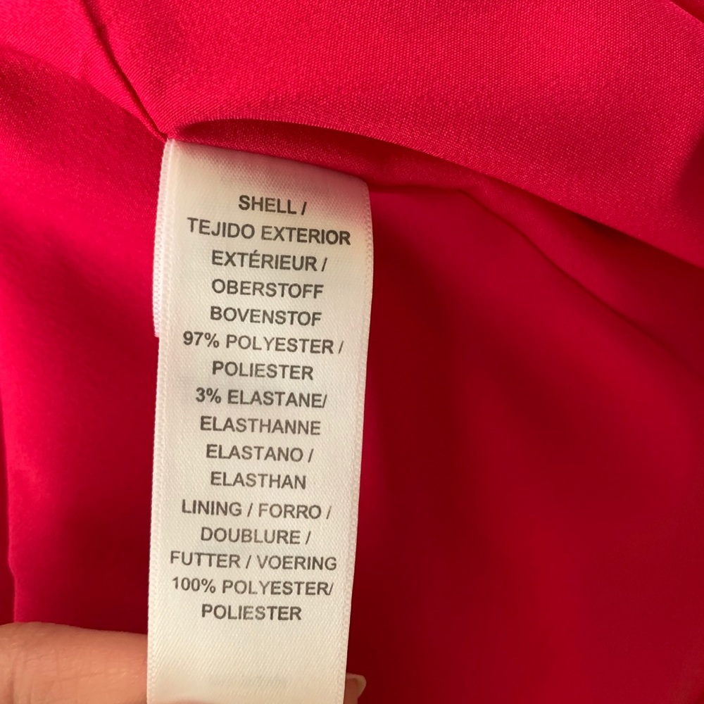 NEW Adrianna Papell One Shoulder Pink Work Dress - Picture 8 of 8
